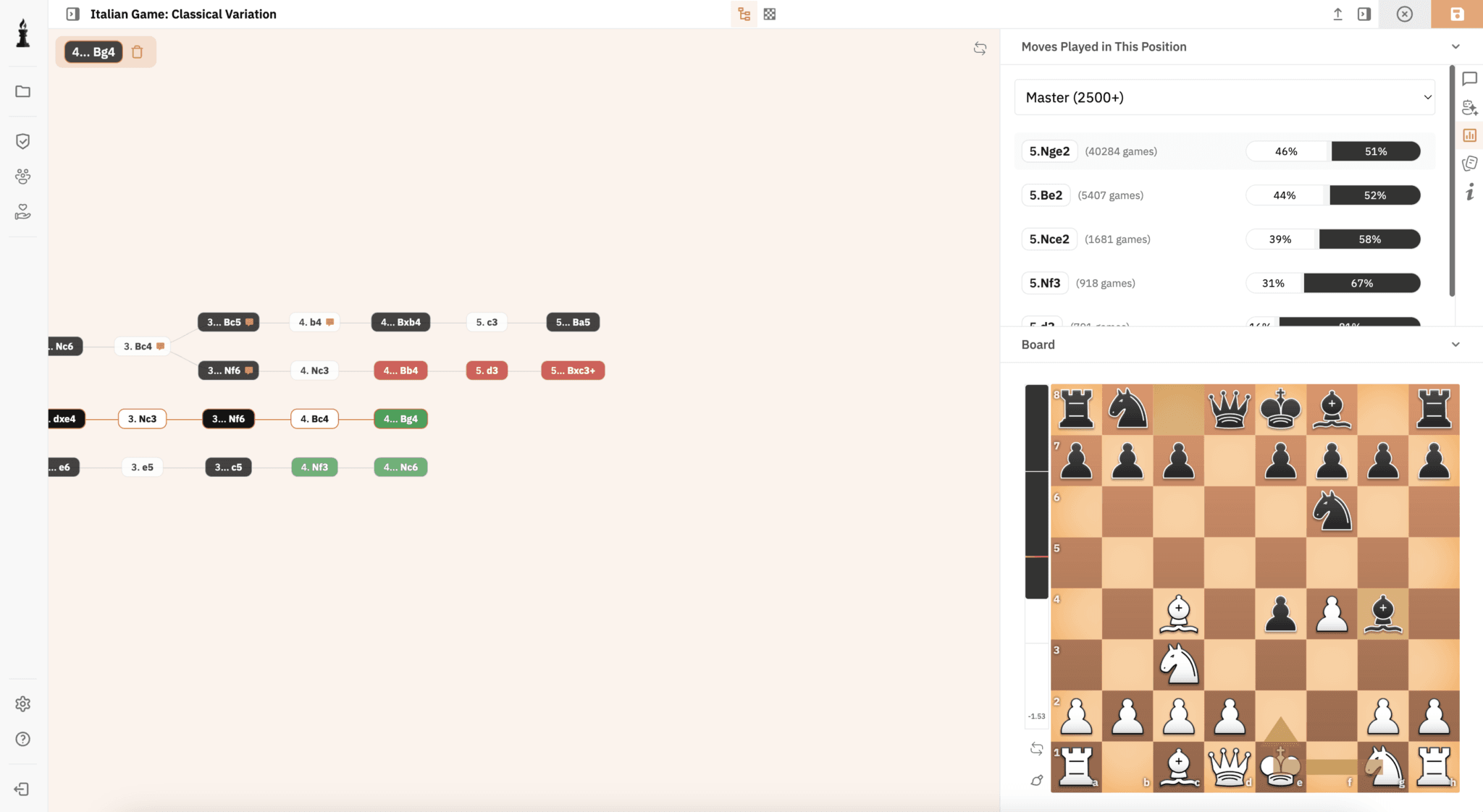 ChessFlare App chess database list screenshot